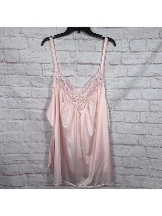 Other - Just For Women Pink Lace Trim 3X Plus Size Nightgown